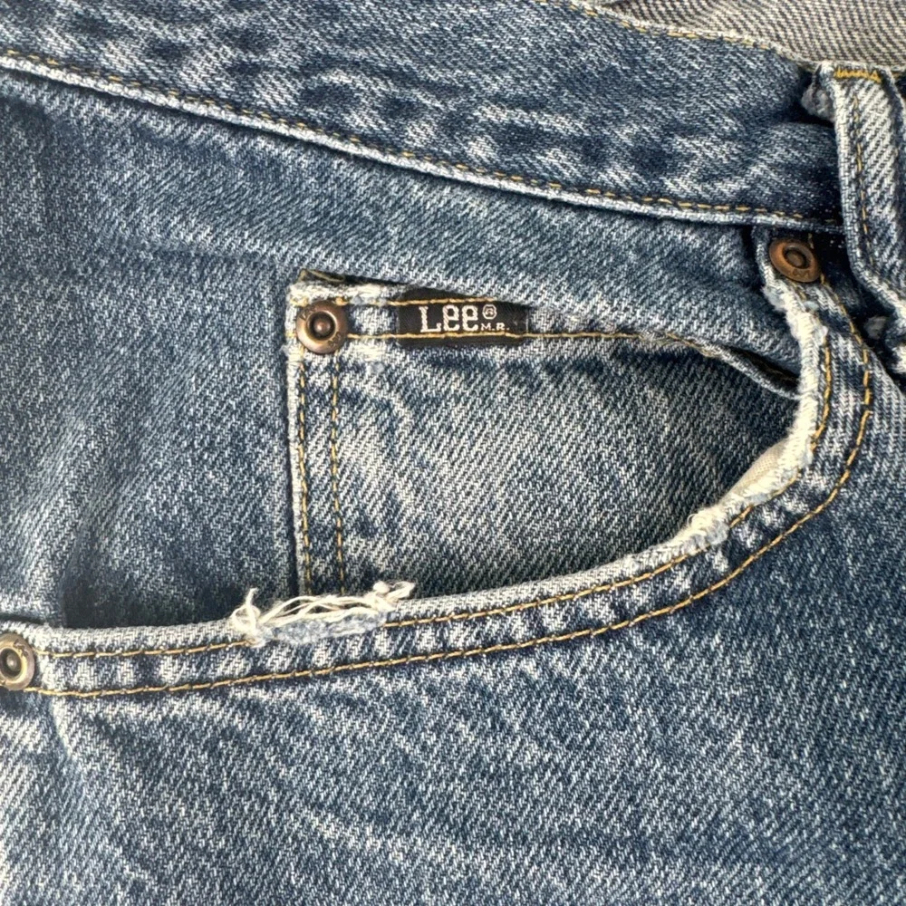 Lee Jeans Mens 34x32 Blue Relaxed Fit Straight Leg Cotton Denim 2055540